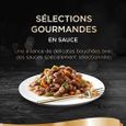 Sheba Sauces Gourmandes - Barquettes pour chat adulte, Coffret traiteur, 72 barquettes de 85g 381383-1