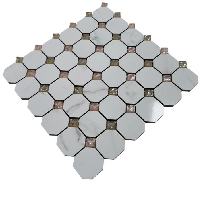 Mosaïque de Céramique Baguettes Blanc Braun Cuivre 87OL-015 I 10 Mosaikmatten 4251298465330
