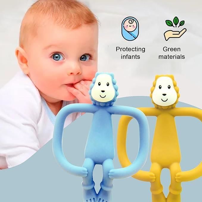 SALUTUYA jouet de dentition mignon pour bébé Jouet de dentition pour bébé  en Silicone de qualité alimentaire jeux poupon Bleu - Cdiscount  Puériculture & Eveil bébé