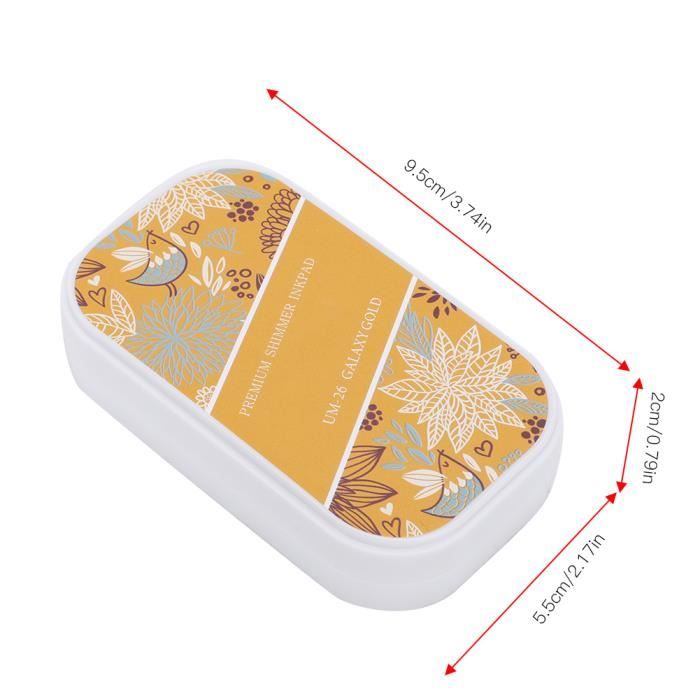 Tampon Encreur Pétale Métallique - 8 Couleurs Pour Scrapbooking Et Loisirs Créatifs