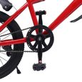 Vélo pour enfant de 18 pouces - Rouge - VTT - Avec garde-boue et réflecteurs - Vélo de montagne pour filles et garçons-2