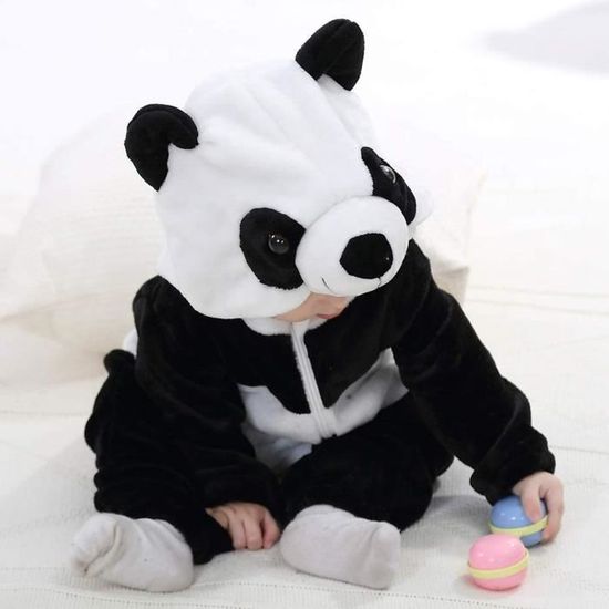 Pyjama BeBe Grenouilleres Animal Pyjama Combinaison Barboteuse Enfant Filles Costume Panda 80cm Cdiscount Puericulture Eveil bebe