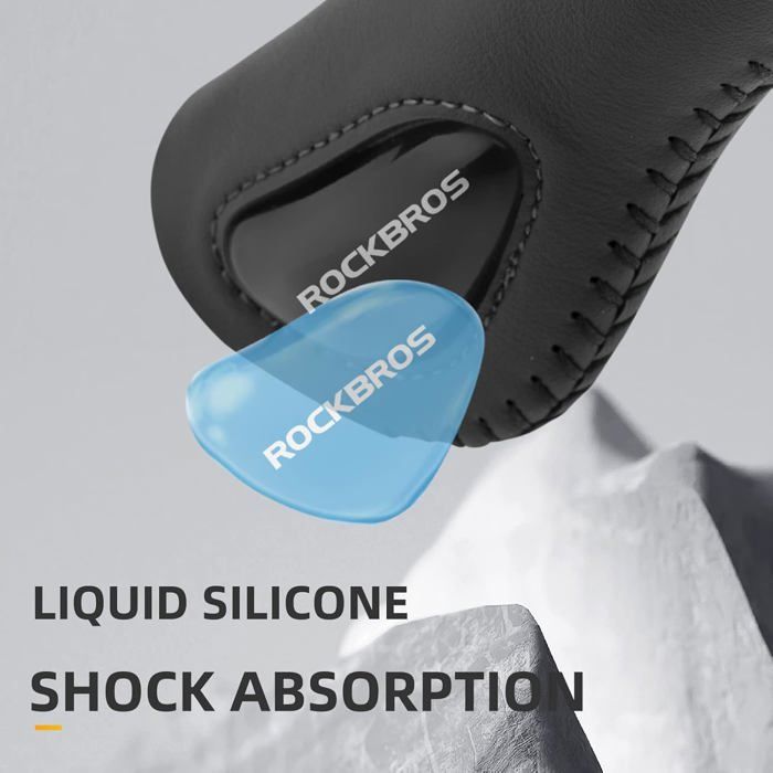 Paire De Poignées De Vélo Absorbant Les Chocs - Silicone Et Alu - 22 Mm - 130mm