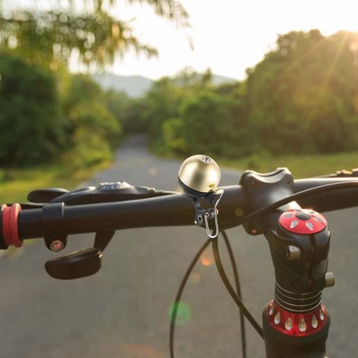 Lot De 2 Sonnettes De Vélo Classiques En Métal Pour Adultes Et Enfants, Anneau Sonore Clair