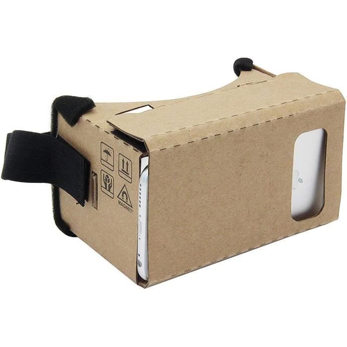 Google Carton Virtual Real Store 3d VR casque Lunettes de realite virtuelle Box avec de grands lentille optique 3d Claire et A95 Cdiscount