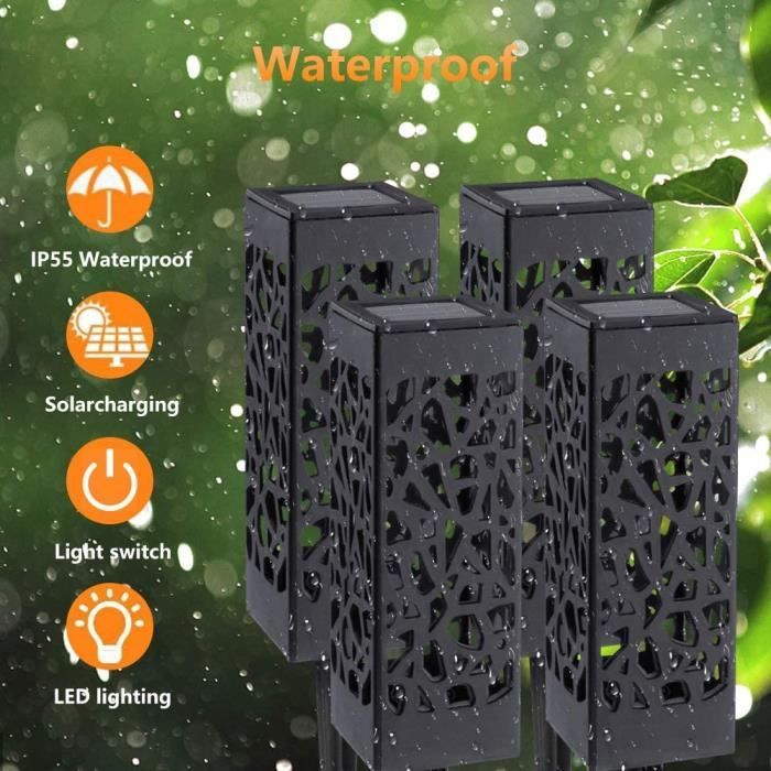 Lampes Solaires, Lampes Solaires 2LED De Jardin Extérieur, étanche IP65, Angle D'éclairage