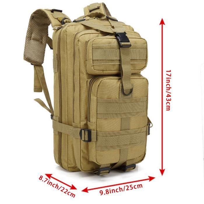 Couleur de sable Sac dos militaire pour activit s en plein air