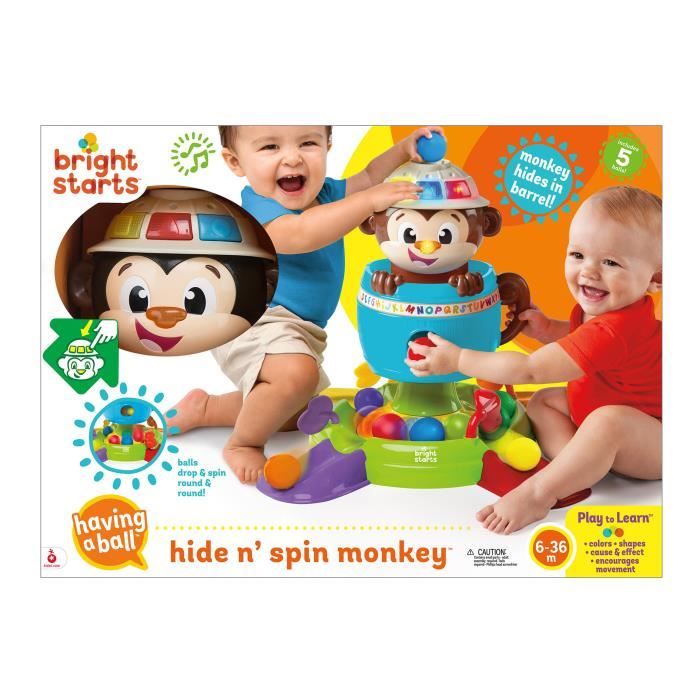 Bright starts hide and spin sales monkey argos