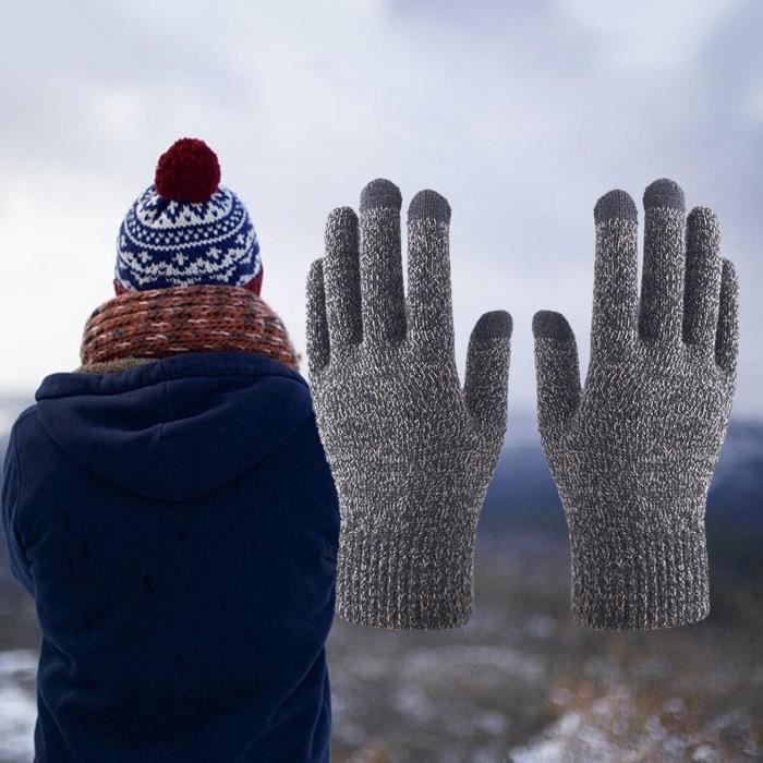 Gants D'hiver Thermiques Imperméables - Compatibles écran Tactile - Unisexe