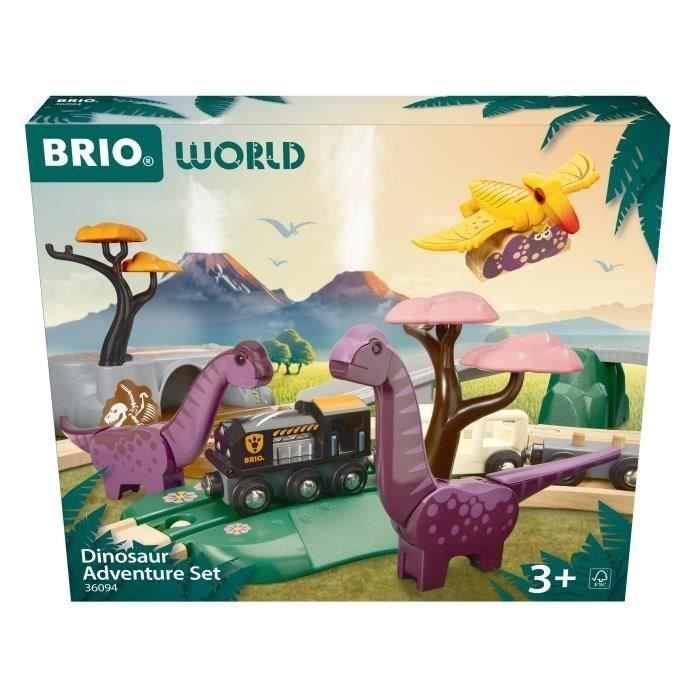 BRIO World 33720 Circuit Safari Coffret complet 17 pièces Action de jeu