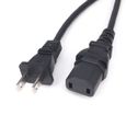 UE - Adaptateur universel 2 broches mâle vers IEC320 C17 femelle, cordon'alimentation ca pour PS4 Pro, câble'-3