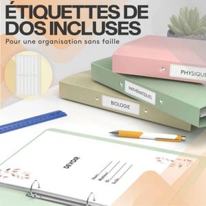 Classeur Veloflex Velocolor - Format A4 - Bleu - 4 Anneaux 16mm - Pour Environ 100 Feuilles