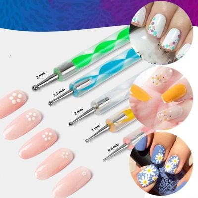 Kit Faux Ongles Nail Art 12 Capsules + Colle French 3D Strass Paillettes - Mariage