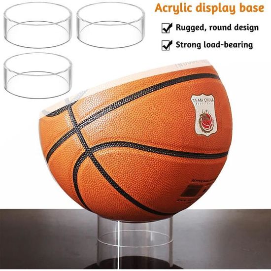 Support Présentoir En Bois Pour Ballon De Foot, Basket Ou Rugby – élégant, Stable Et Déco Rétro Pour Chambre Ou Bureau