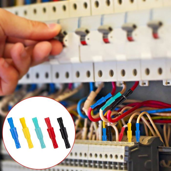 Lot De 10 Cosses De Fil à Sertir 9,5mm - Connecteurs Automatiques Broches Laiton DJ626-D9,5