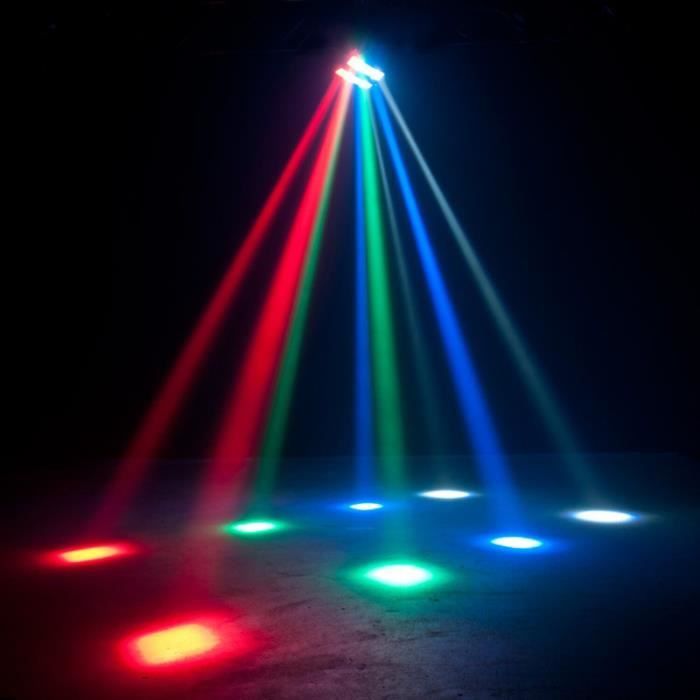 Jeu de lumière puissant Mini-Spider 8x LED effet stroboscope DMX Grands  balayages bar club disco soirée dansante dj sono mix - Cdiscount TV Son  Photo