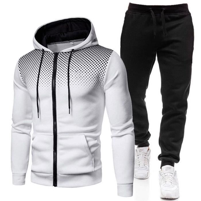 Tenue Sport Homme D contract Hooded Survetement Pas Cher Ensemble