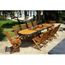 Salon De Jardin Teck Et Resine Ensemble Grande Table Ovale Et 10