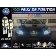Ampoules Feux de position LED - Peugeot 407 SW- W5W blanc Xénon-0