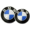 1 logo de capot 82mm BMW +1 logo de coffre 74mm de diamètre look classique neuf-0