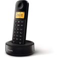 Téléphone Fixe sans Fil Philips D1601B Noir - Contrôle automatique du volume - 16 heures d'autonomie - Mode éco-0