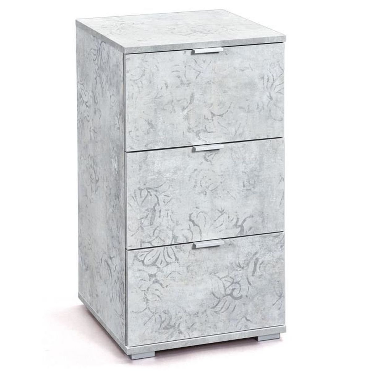 Caisson Avec 3 Tiroirs En Panneaux De Particules Melamine Coloris