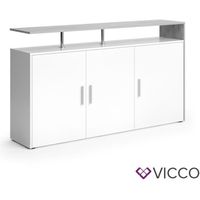 VICCO Buffet AMATO commode armoire béton blanc buffet meuble TV TV