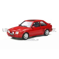 Voiture Miniature de Collection - OTTO MOBILE 1/18 - FORD Escort MK4 RS Turbo - 1990 - Red - OT826