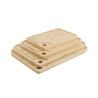 PLANCHES À DÉCOUPER - planches à découper en bambou - Planches à découper rainures pour jus, 4 pièces, tailles différentes