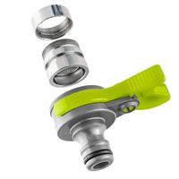 Adaptateur d'arrosage pour robinet intérieur - Jardibric - Convient aux robinets filetés mâle ou femelle - Vert