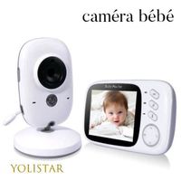 Baby Moniteur, avec capteur de température et VOX pour enfants avec moniteur vision nocturne à infrarouge, prise en charge