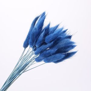 Bouquet fleurs sechees bleu - Cdiscount