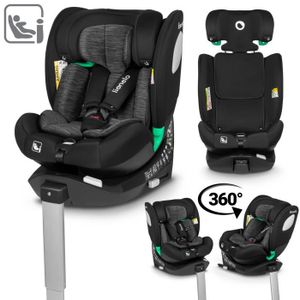 SIÈGE AUTO Siège-auto bébé évolutif LIONELO Braam iSize - De 0 à 36 Kg - Groupe 0/1/2/3 - Technologie 360° ISOFIX - Noir