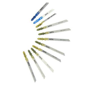 AEG - Lame de scie sauteuse universelle panachées set de 12 - 4932373494