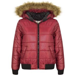 Enfants Filles fausse fourrure épaisse veste combinaison de ski chaud Cardigan Shaggy Manteau Outwear VT