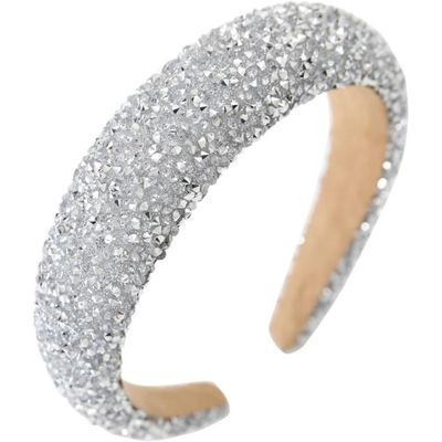 Serre-Tête Perles Avec Strass, Serre Tête Femme Scintillantes Bandeau