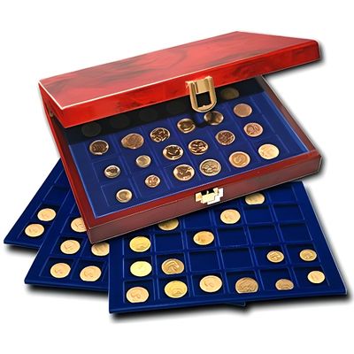 JINXIAN 9 Trous Classeur Pieces de Monnaie 420 Pochettes Standard | Pochette Rangements pour Pièces de Monnaie Transparente pour Collectionneurs