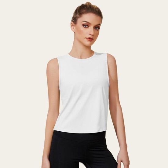 Débardeur Athleta Girl Taille L/12, Blanc Menthe, Double Couche, Respirant - Occasion Parfait état