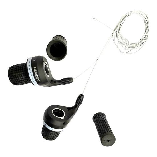 Poignées De Vitesse Twist 3x7 Vitesses Pour Vélo - Dérailleur Et Frein Compatibles VTT