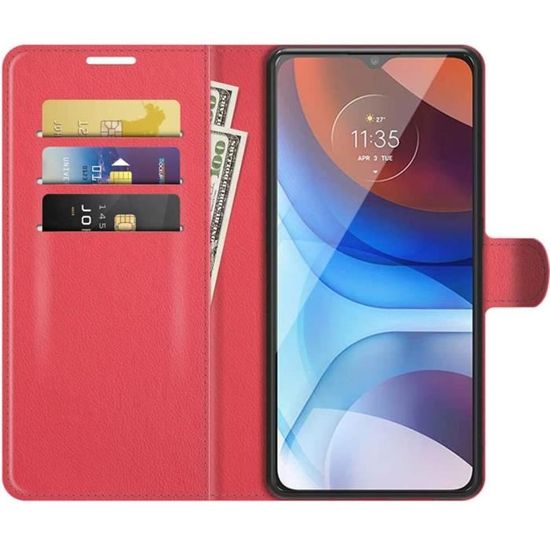 Custodia Cadorabo Rosso per WIKO U FEEL | Flip Case 360° Similpelle