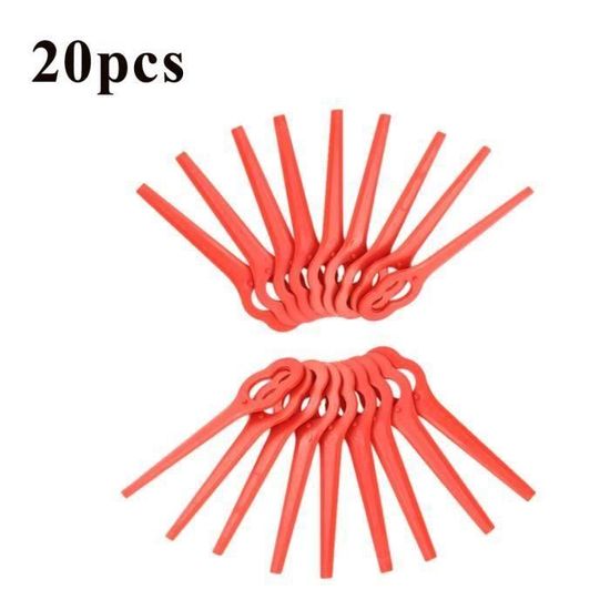 Huiya- Lot de 100 Lames en Plastique pour Coupe Bordure Florabest LIDL
