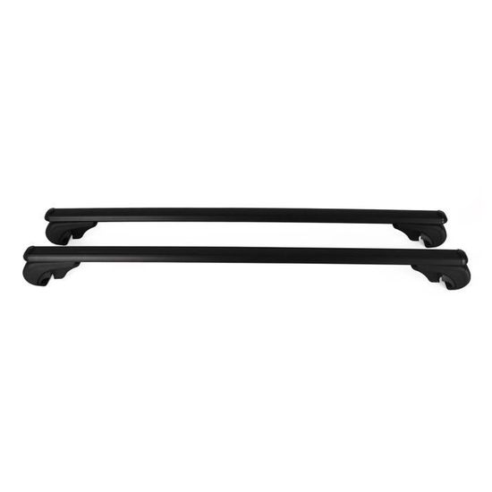 Barres de toit transversales acier pour Daewoo Matiz I 1998-2005 TÜV Noir 2Pcs