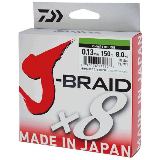 Daiwa Tournament 8 Braid Evo 300m Ligne Tressée Chartreuse Fabriqué au Japon