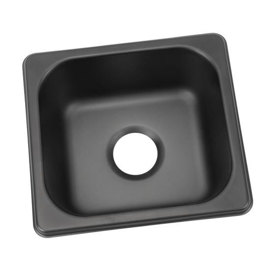 Évier Carré Camping-car En Acier Inox 304 - Dimensions 345x245x136 Mm, Vidange 40 Mm