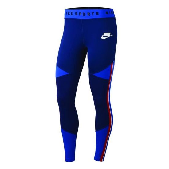 Legging Nike SPORTSWEAR Femme Taille haute et elastique Bandes laterales vintage Bleu Bleu Cdiscount Pret a Porter