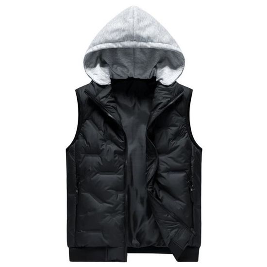 Homme Veste sans Manches Doudoune Matelass Couleur L g re Gilet
