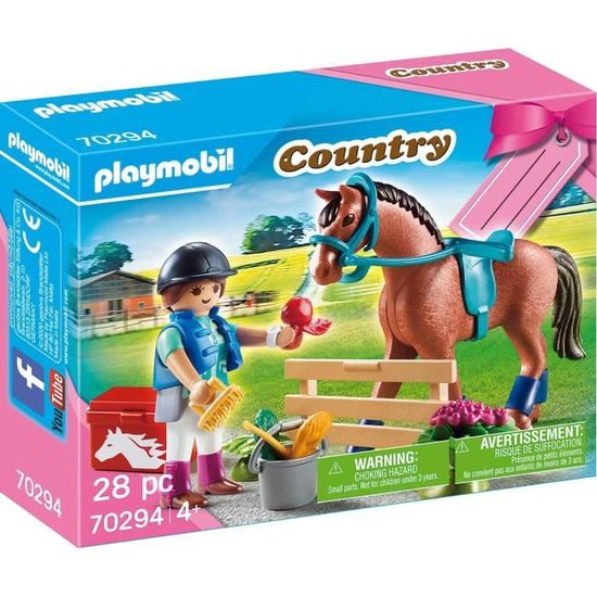 PLAYMOBIL - Set cadeau Cavalière - Playmobil Country - Mixte - A partir de 4 ans - Plastique