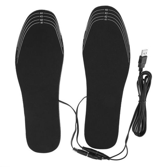 Semelles Chauffantes électriques Avec Sangle - Lavables, Alimentation Par Batterie - Confort Hiver Travail, Sport - 3