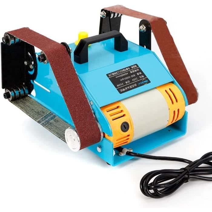 Mini Ponceuse à Bande Électrique De Table 7 Vitesses – Moteur Cuivre Puissant 4000-9000 Tr/min – Idéale Pour Bois, Métal, Couteaux & Bijoux DIY