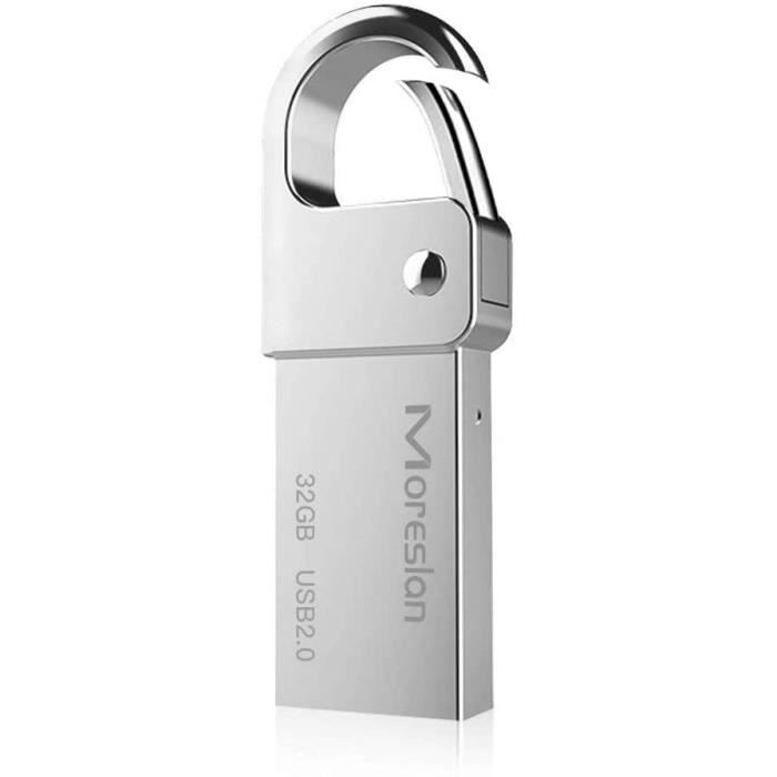 Clé Usb 32Go 2.0, Métal Clé Usb 32 Giga Mini Clef Usb 32Go Imperméable